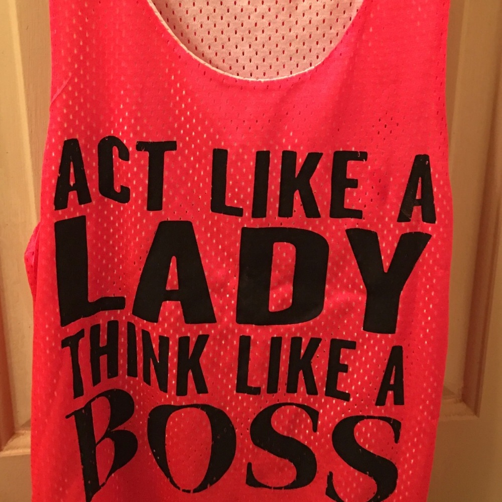 Exist Sports Line PinkOrange Tank Top, Size S